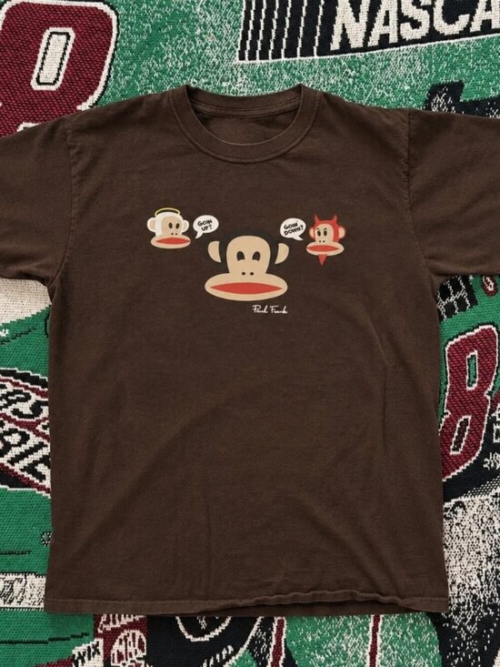 Gildan Other - Paul Frank Monkey Graphic T-Shirt Dark Brown For Unisex